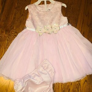 Baby girls pink dress in size 18m